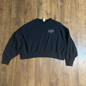 Nike Black Crewneck Sweatshirt with White Logo